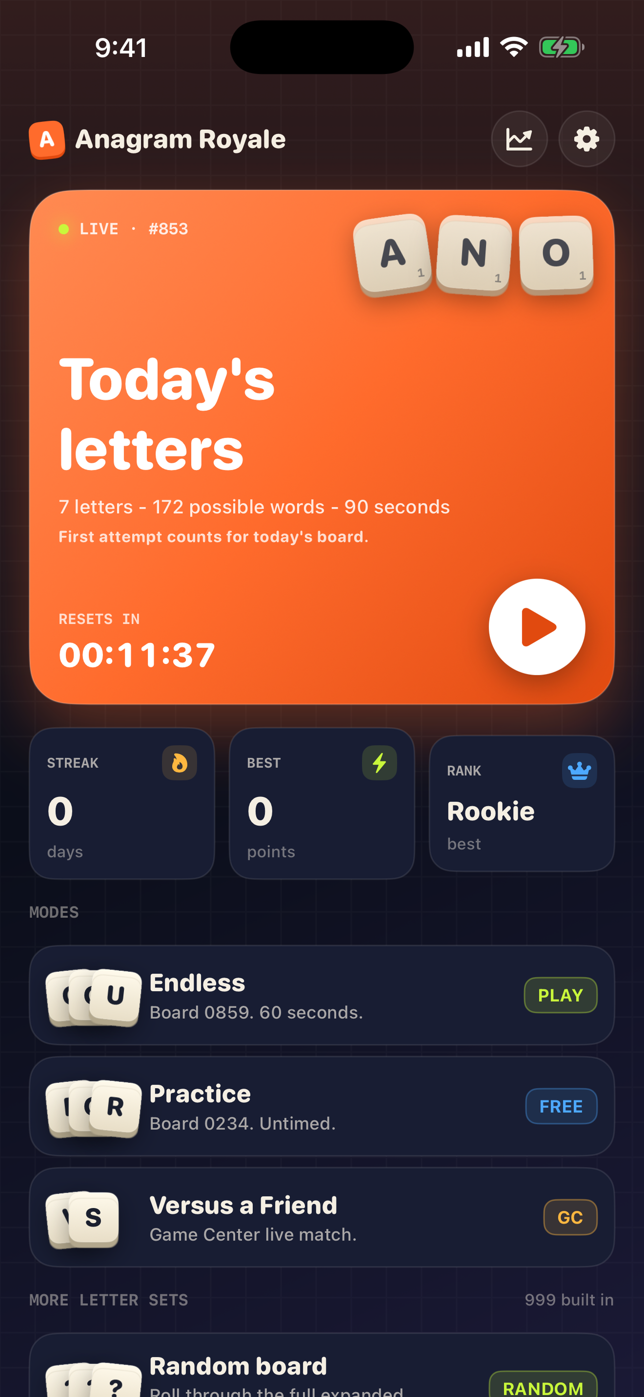 Anagram Royale screenshot