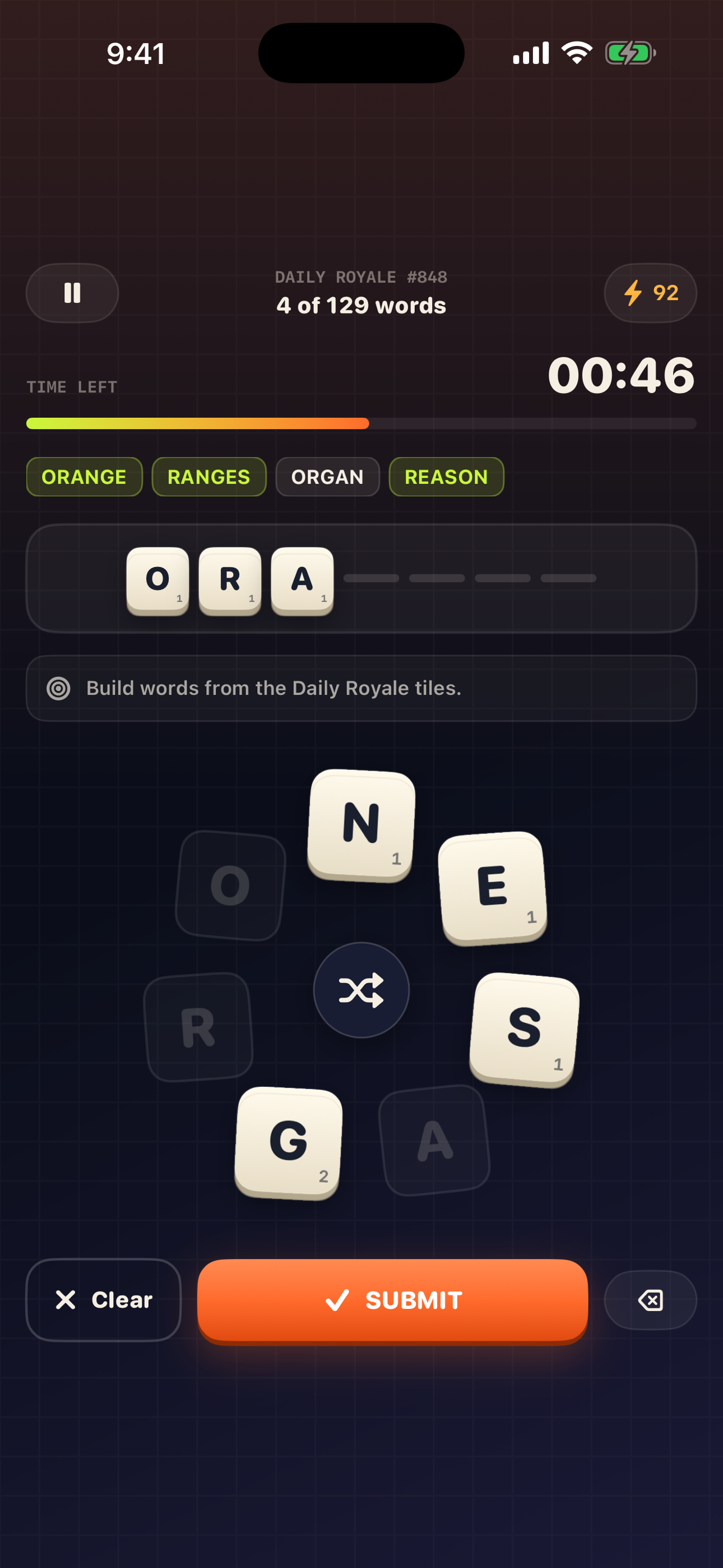 Anagram Royale screenshot