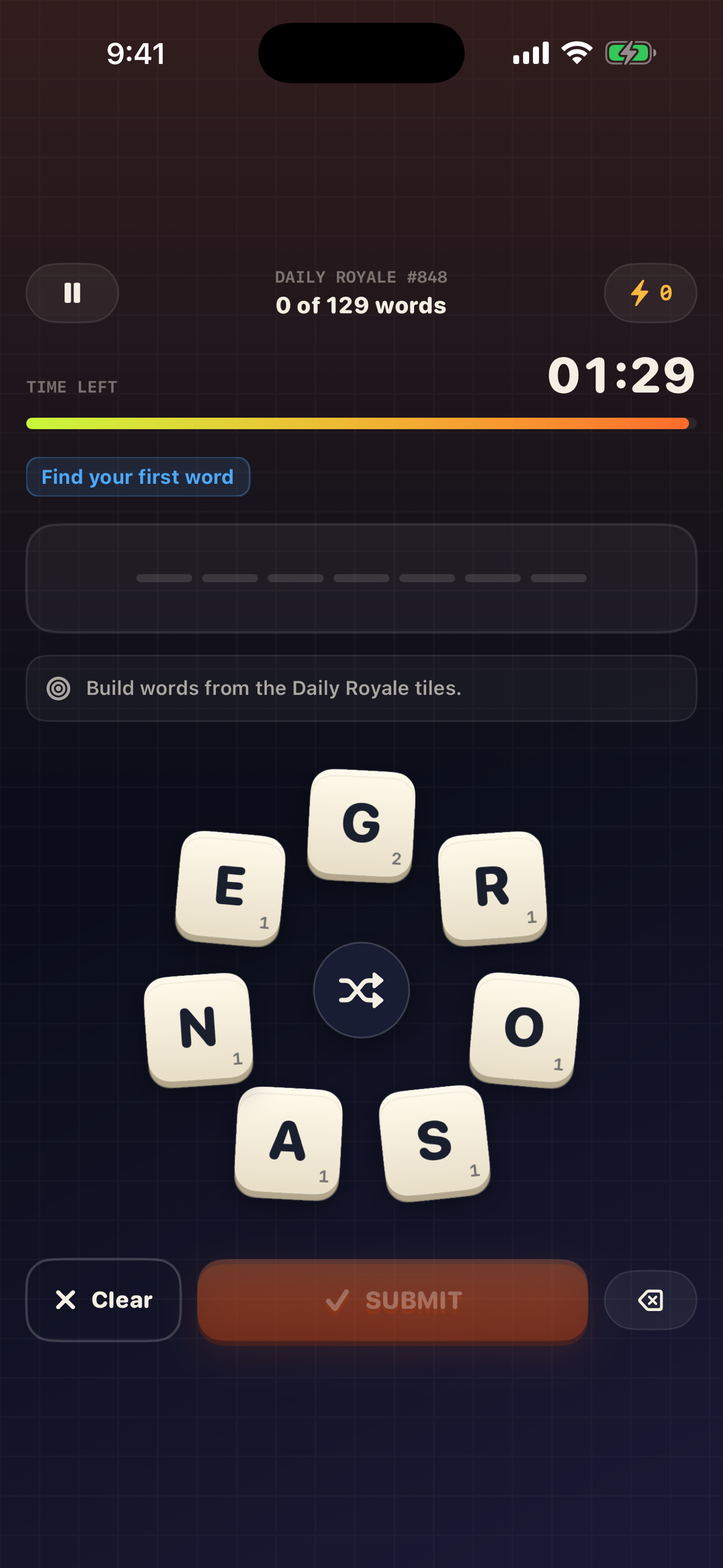 Anagram Royale screenshot