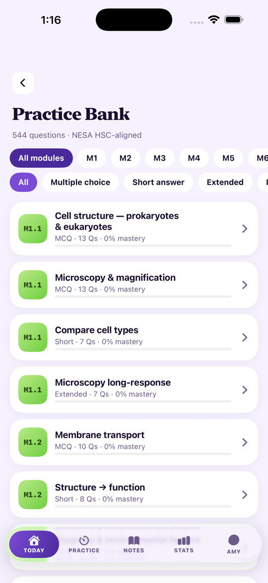 HSC Study Biology — Syllabus