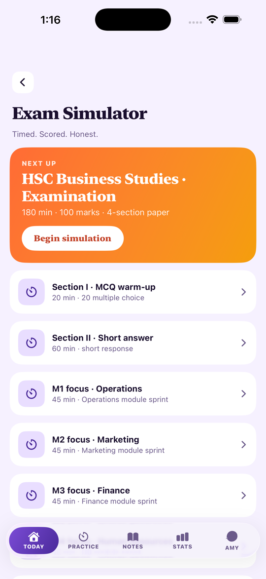 HSC Study Business Studies — Mock Exam