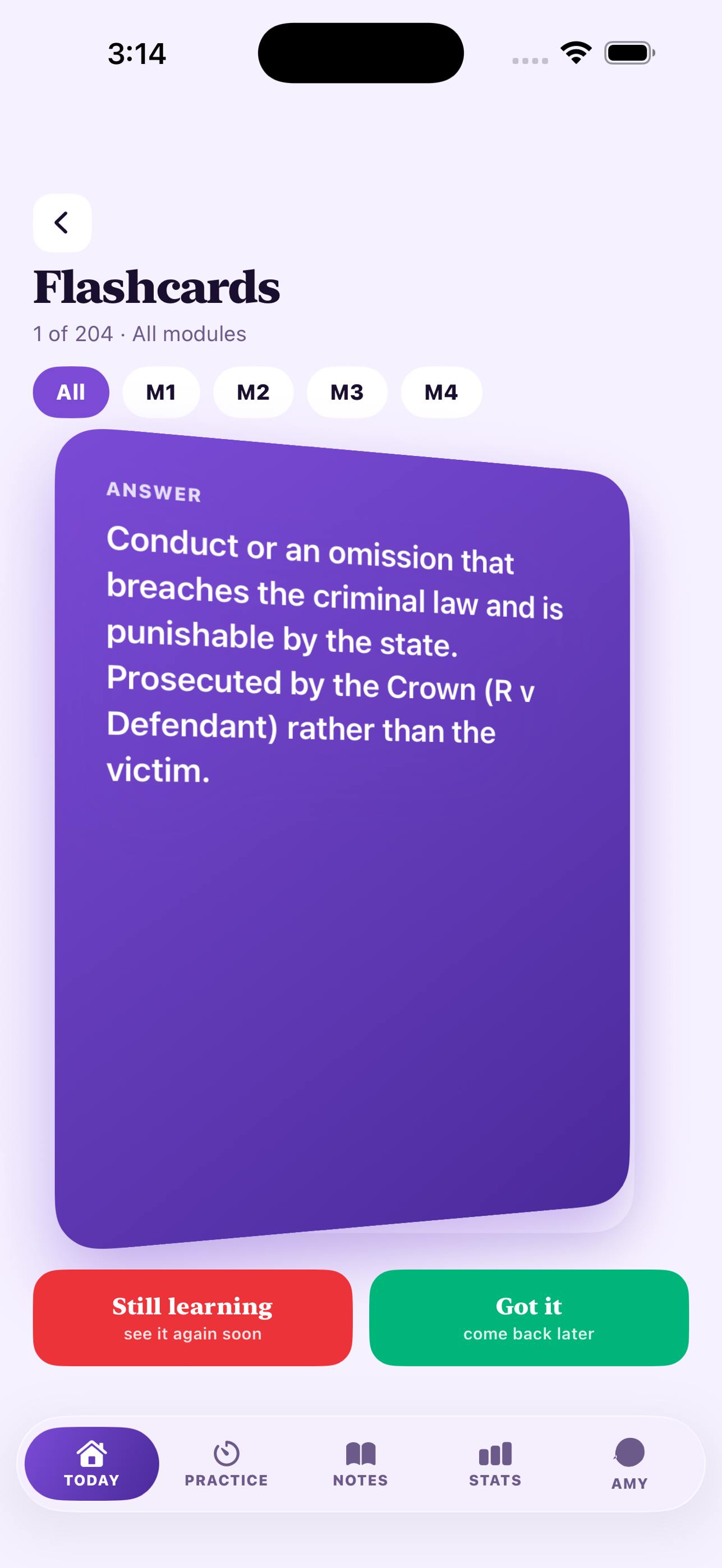 HSC Study Legal Studies — Flashcard Back