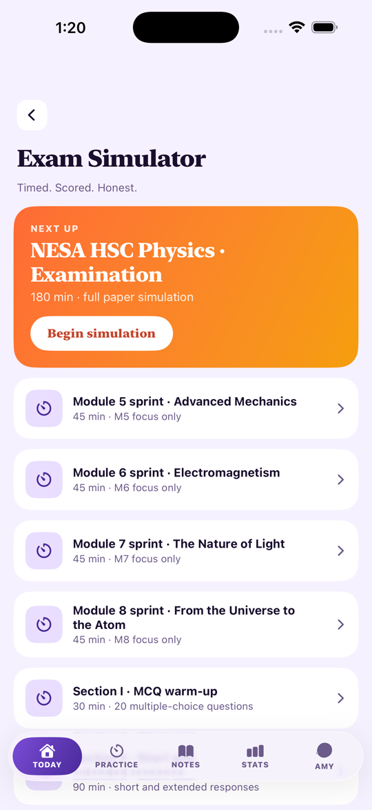 HSC Study Physics — Mock Exam
