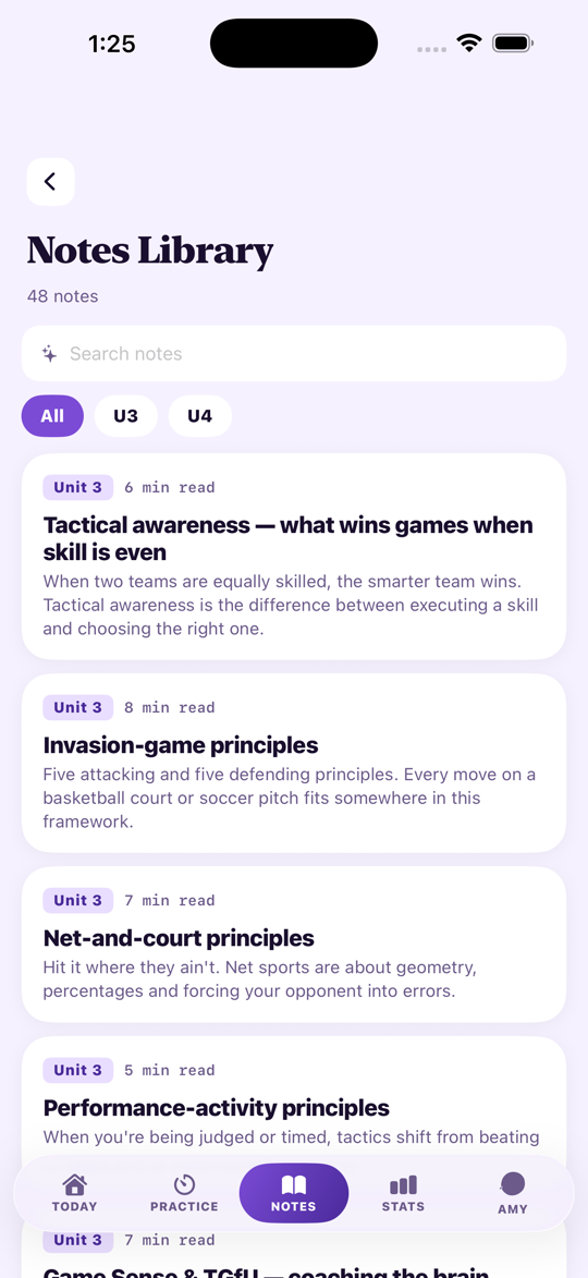 QCAA Study Physical Education — Notes
