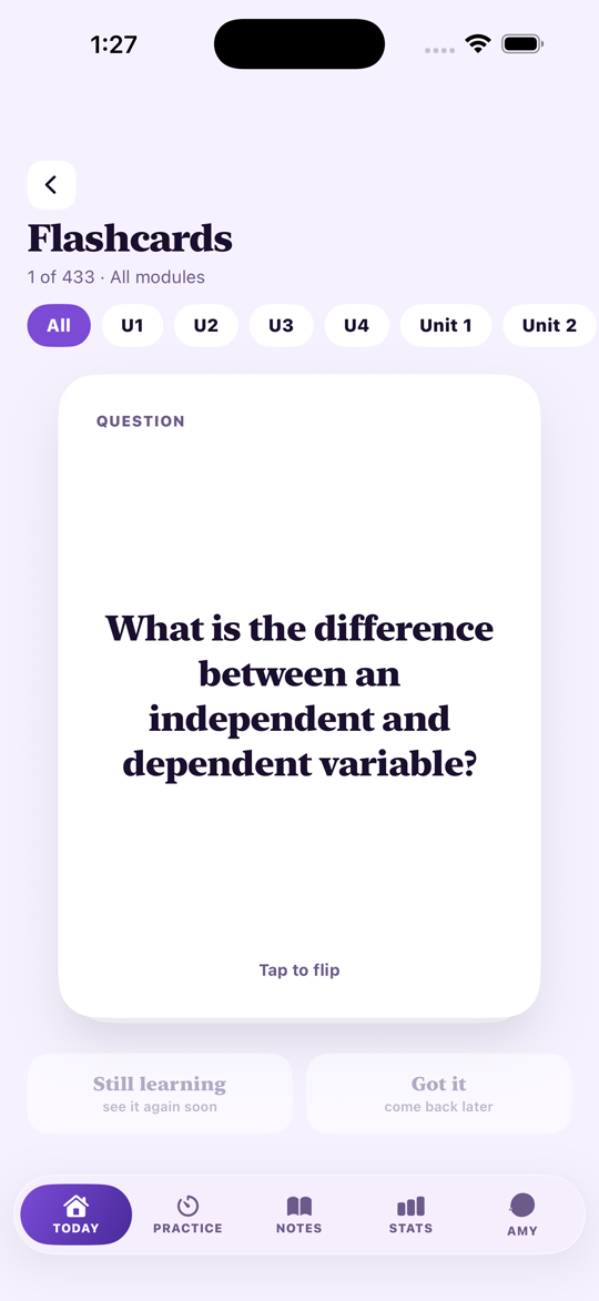 QCAA Study Psychology — Flashcards