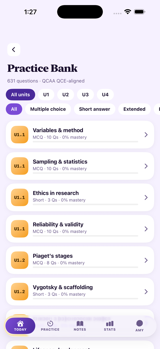 QCAA Study Psychology — Syllabus