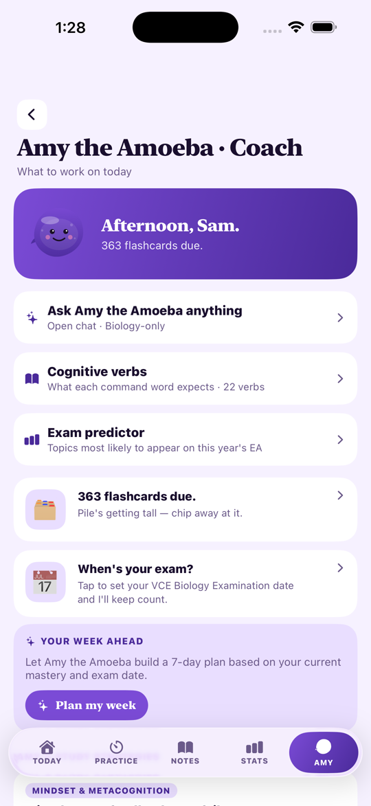 VCE Study Biology — Amy the Amoeba