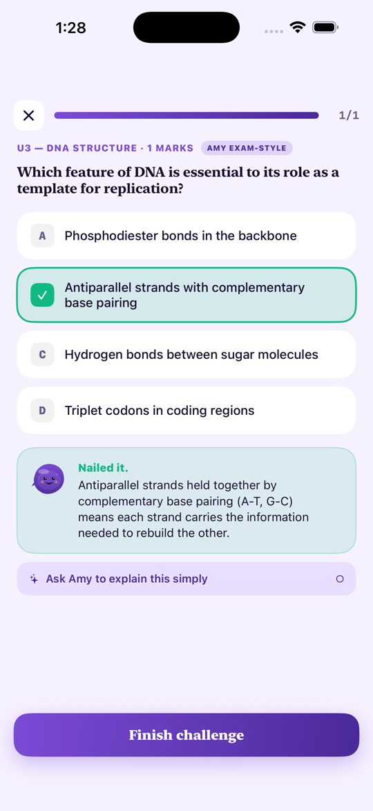 VCE Study Biology — Past Paper