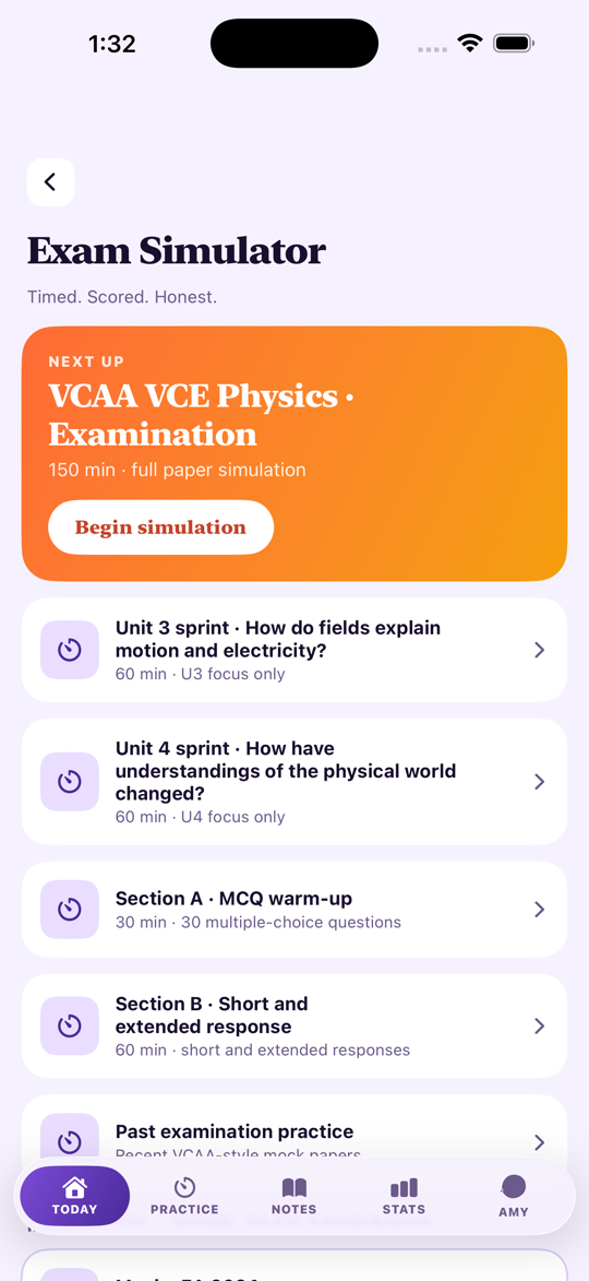 VCE Study Physics — Mock Exam