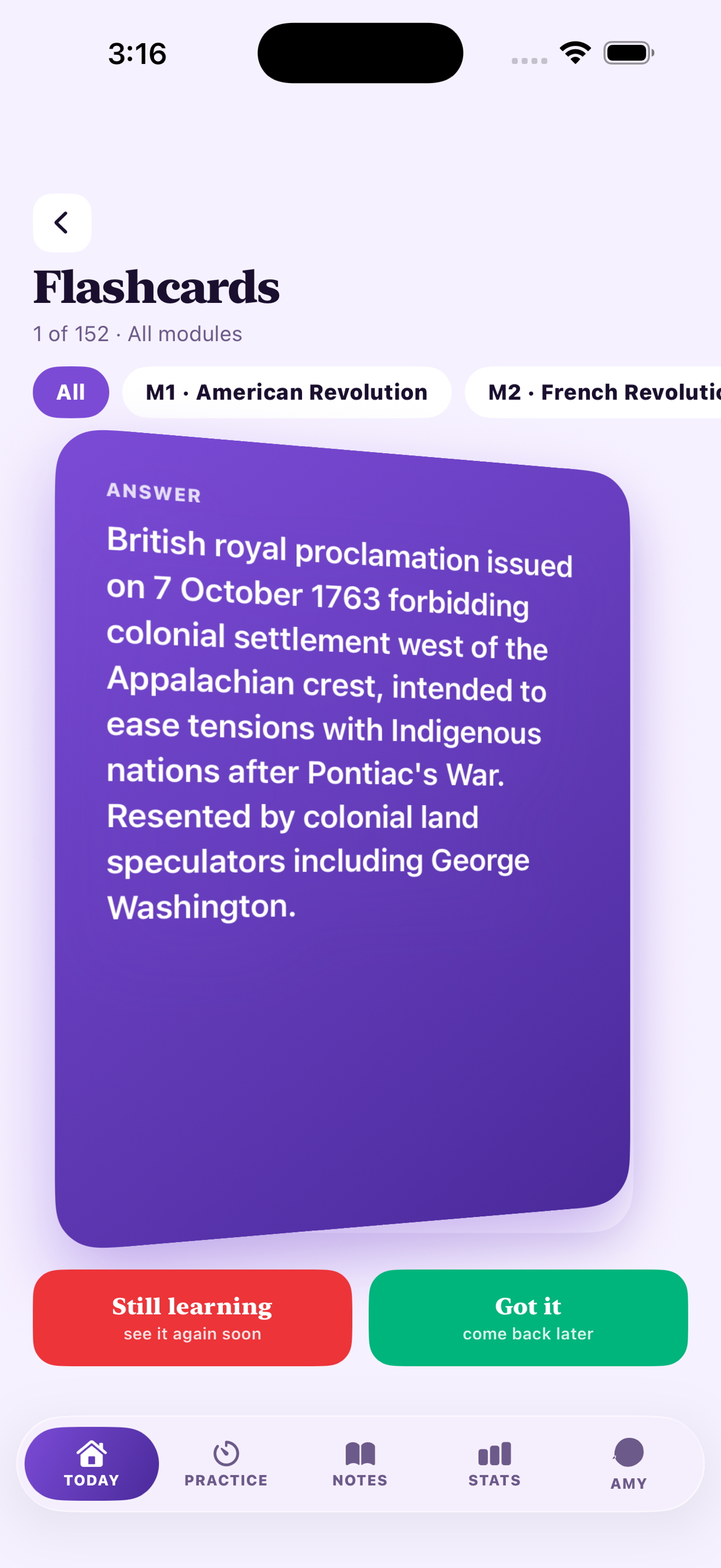 VCE Study History Revolutions — Flashcard Back